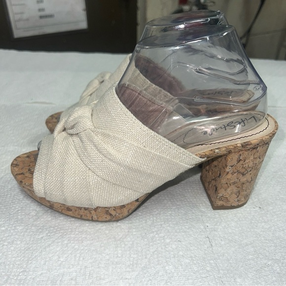 LifeStride Women's LAGUNA Platform Linen Slides Sandals Size 8 CREAM DAISY - Picture 5 of 11
